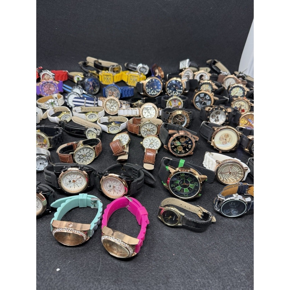 Huge Geneva Donna Vivi Fashion Watch Lot 60+ Men's Women's Wristwatches - Picture 5 of 13